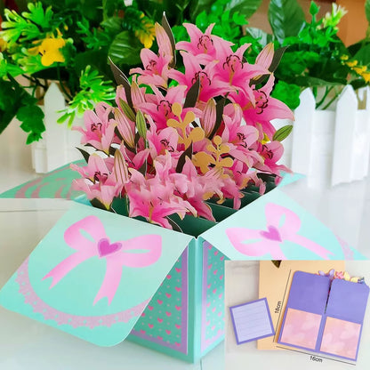 Romantic Theme Anniversary Card Pop-Up Mechanism 3D Heart Tree Couple Card Heart Tree Design 3D Love Tree Card Valentines Day