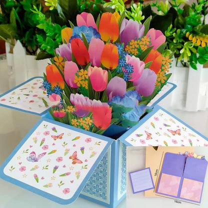 Romantic Theme Anniversary Card Pop-Up Mechanism 3D Heart Tree Couple Card Heart Tree Design 3D Love Tree Card Valentines Day